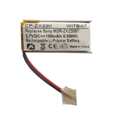 Li-ion Battery for MDR-ZX220BT Wireless Headset Battery